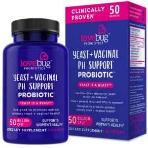 Lovebug Yeast + Vaginal Probiotics 50 Billion CFU