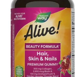 Nature’s Way Alive Hair Skin and Nails Gummies with Biotin