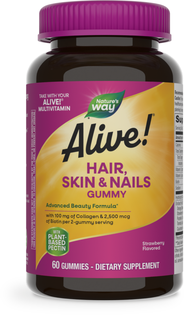 Nature’s Way Alive! Hair, Skin & Nails Gummies 60 Gummies Nature’s Way Alive! Hair, Skin & Nails Gummies 60 Gummies