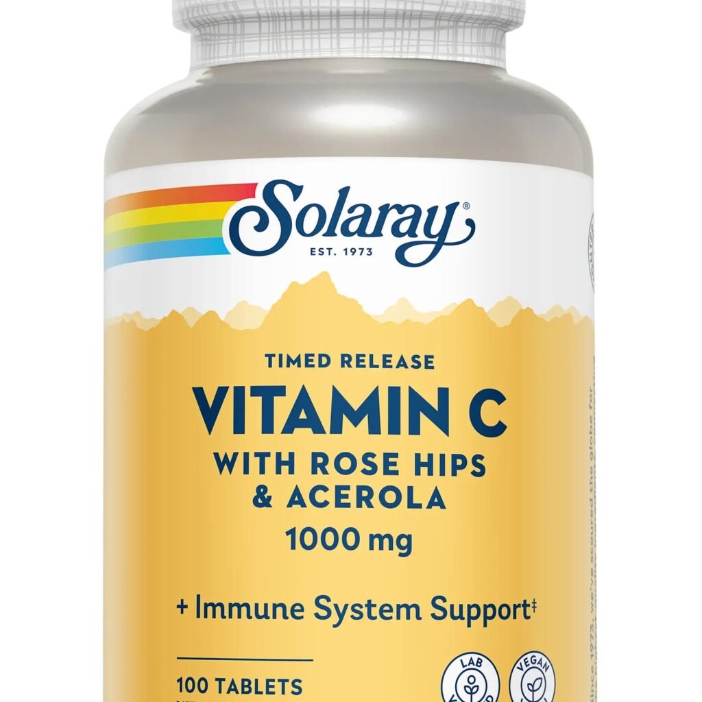 Solaray Vitamin C with Rose Hips & Acerola 1000mg Solaray Vitamin C with Rose Hips & Acerola 1000mg