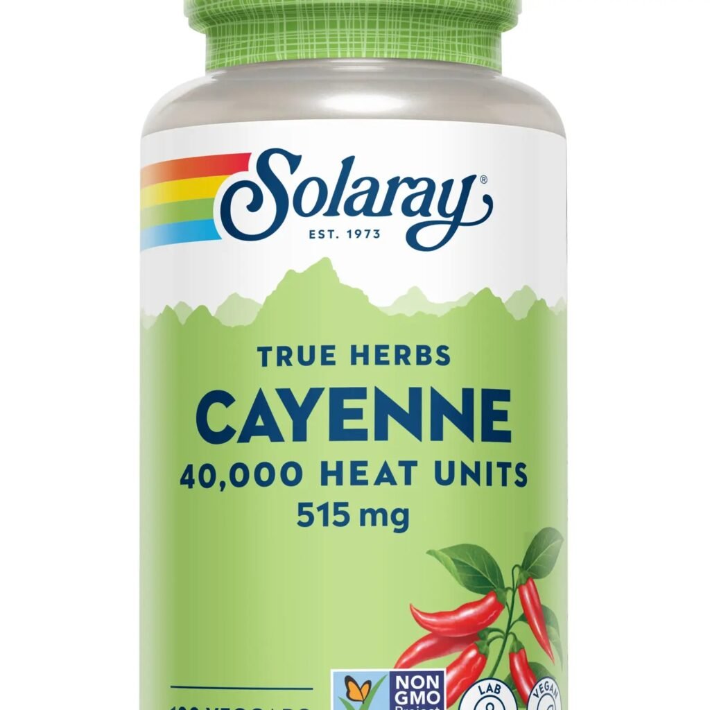 Solaray Cayenne Pepper 40,000 Hu 515mg Solaray Cayenne Pepper 40,000 Hu 515mg