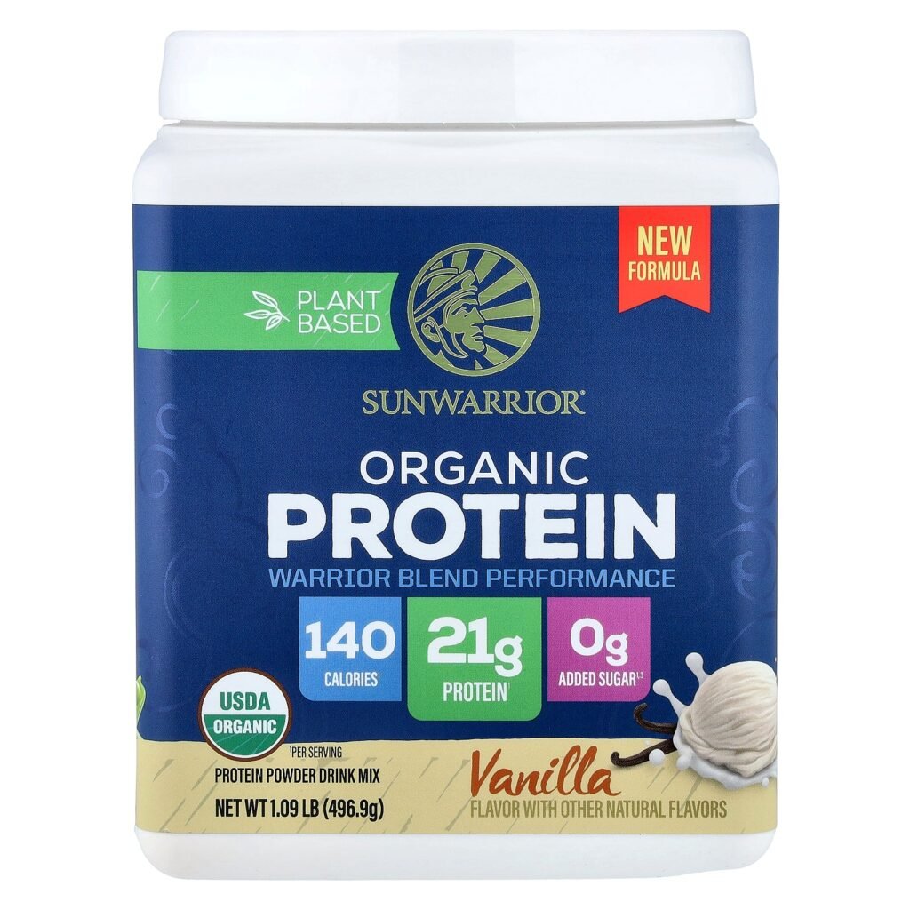 Sunwarrior Organic Plant-Based Protein Vanilla 497g Sunwarrior Organic Plant-Based Protein Vanilla 497g