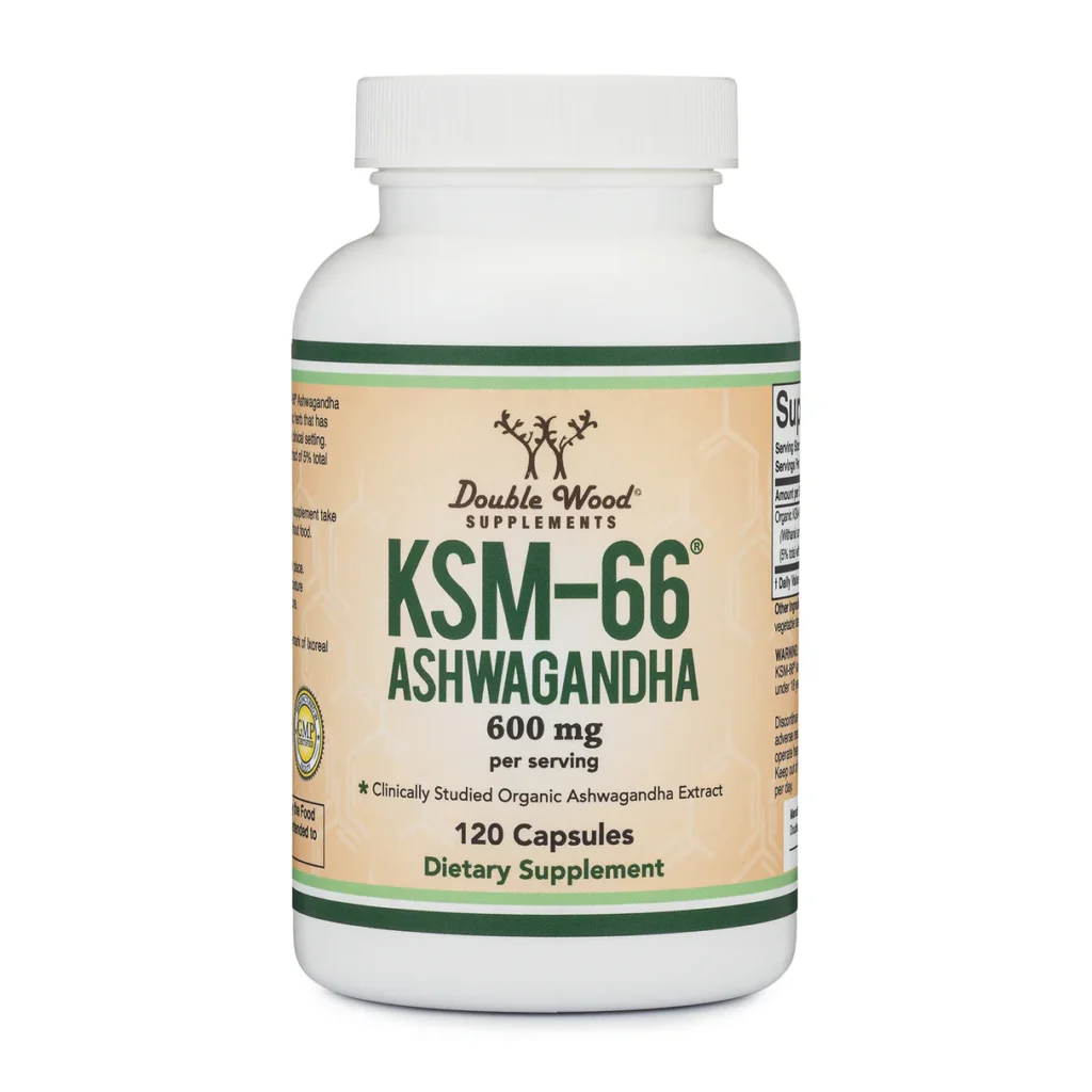 Double Wood KSM-66 Ashwagandha 600mg 120 capsules