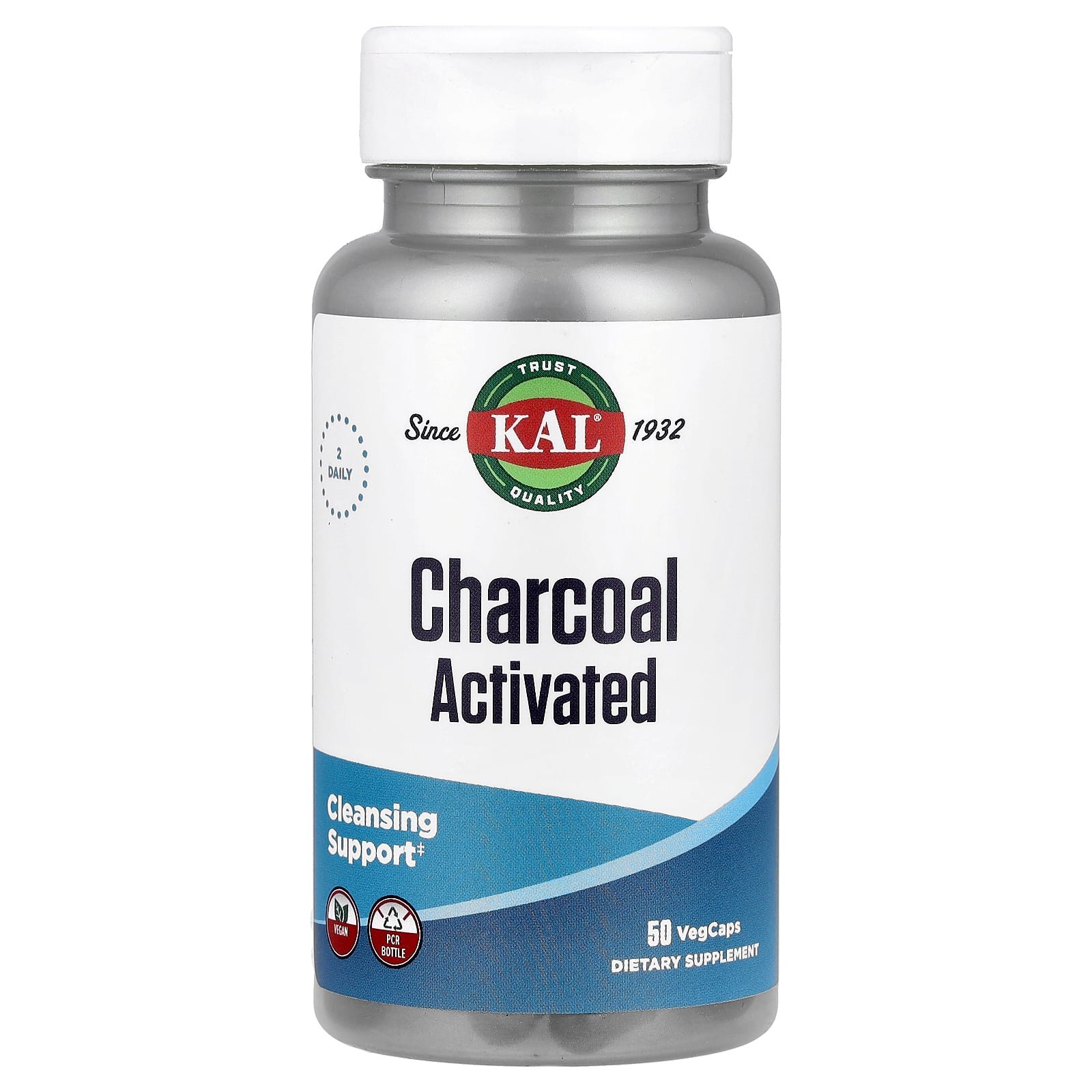 KAL Activated Charcoal 50 Capsules KAL Activated Charcoal 50 Capsules