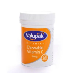 Valupak Chewable Vitamin C 80 mg 60 capsules
