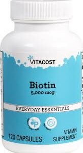 Vitacost Biotin 5000mcg 120 capsules