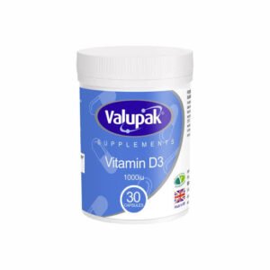Valupak Vitamin D3 1000 I.U. 60 capsules