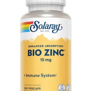 Solaray Bio Zinc 15mg 100 capsules Solaray Bio Zinc 15mg 100 capsules