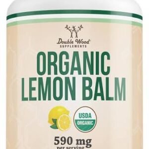 Double Wood Organic Lemon Balm 60 capsules