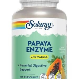 Solaray Papaya Enzyme 180 Chewable Tablets
