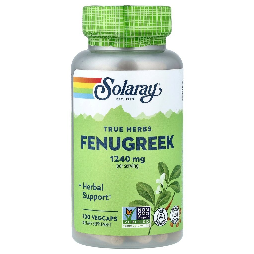 Solaray Fenugreek 1240mg 100 Capsules