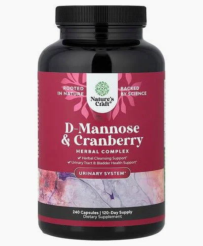 Nature’s Craft D-Mannose &Cranberry 60 Capsules