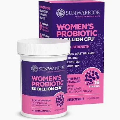 Sunwarrior Women’s Probiotic 50 Billion CFU 30 Capsules