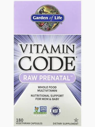 Vitamin Code Raw Prenatal Multivitamin 180 Capsules
