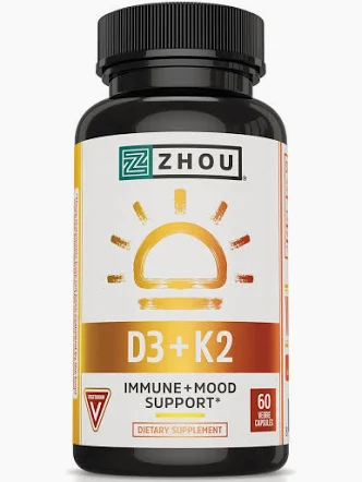 ZHOU D3+K2 60 Capsules