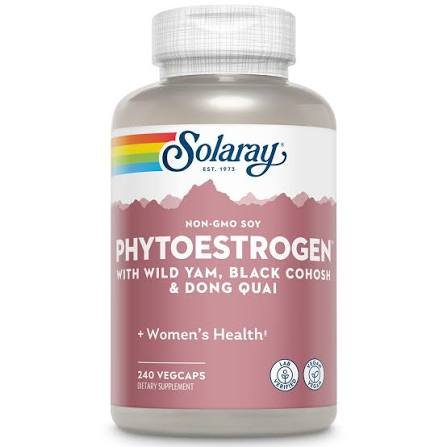 Solaray Phytoestrogen Capsules with Wild Yam, Black Cohosh & Dong Quai 120 Capsules