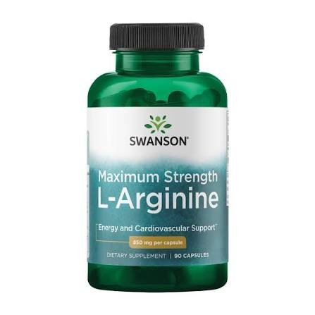 Swanson Maximum Strength L-Arginine 850mg 90 Capsules