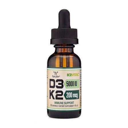 Double Wood Vitamin D3 + K2 Drops 5000 IU / 200 mcg