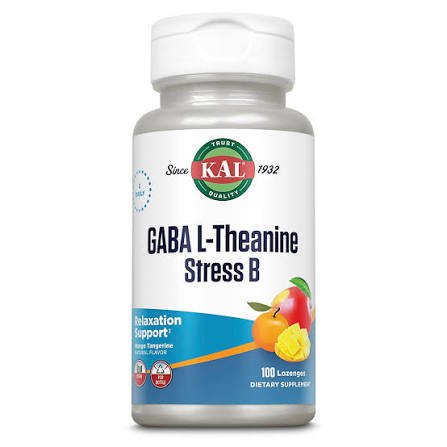 KAL GABA L-Theanine Stress B 100 Lozenges