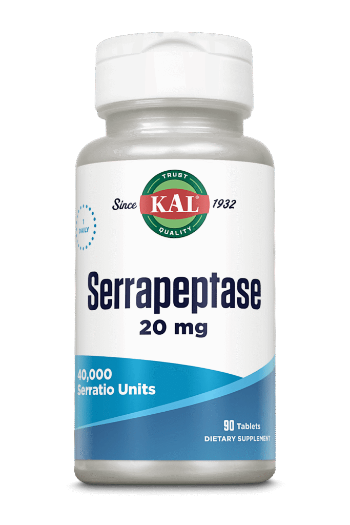 KAL Serrapeptase 20mg 90 Tablets KAL Serrapeptase 20mg 90 Tablets