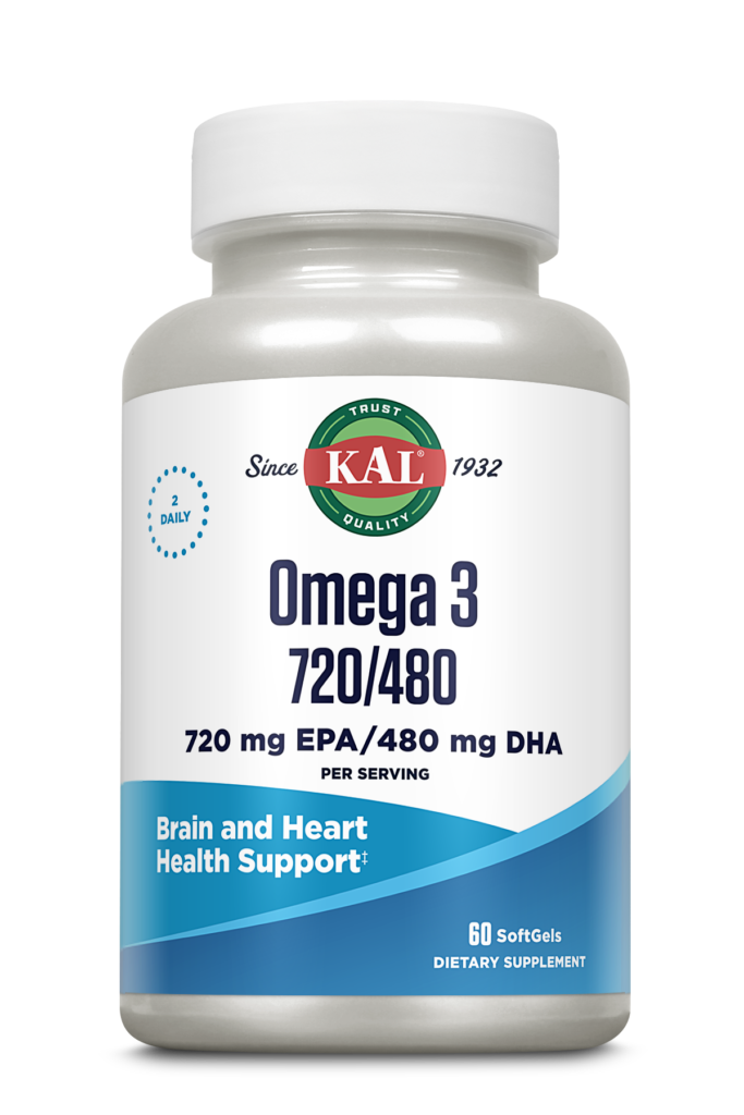KAL Omega-3 720 EPA/480 DHA 60 Softgels