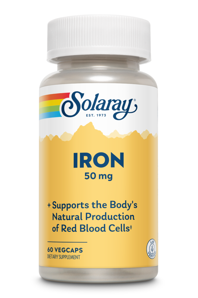 Solaray Iron 50mg 60 Capsules