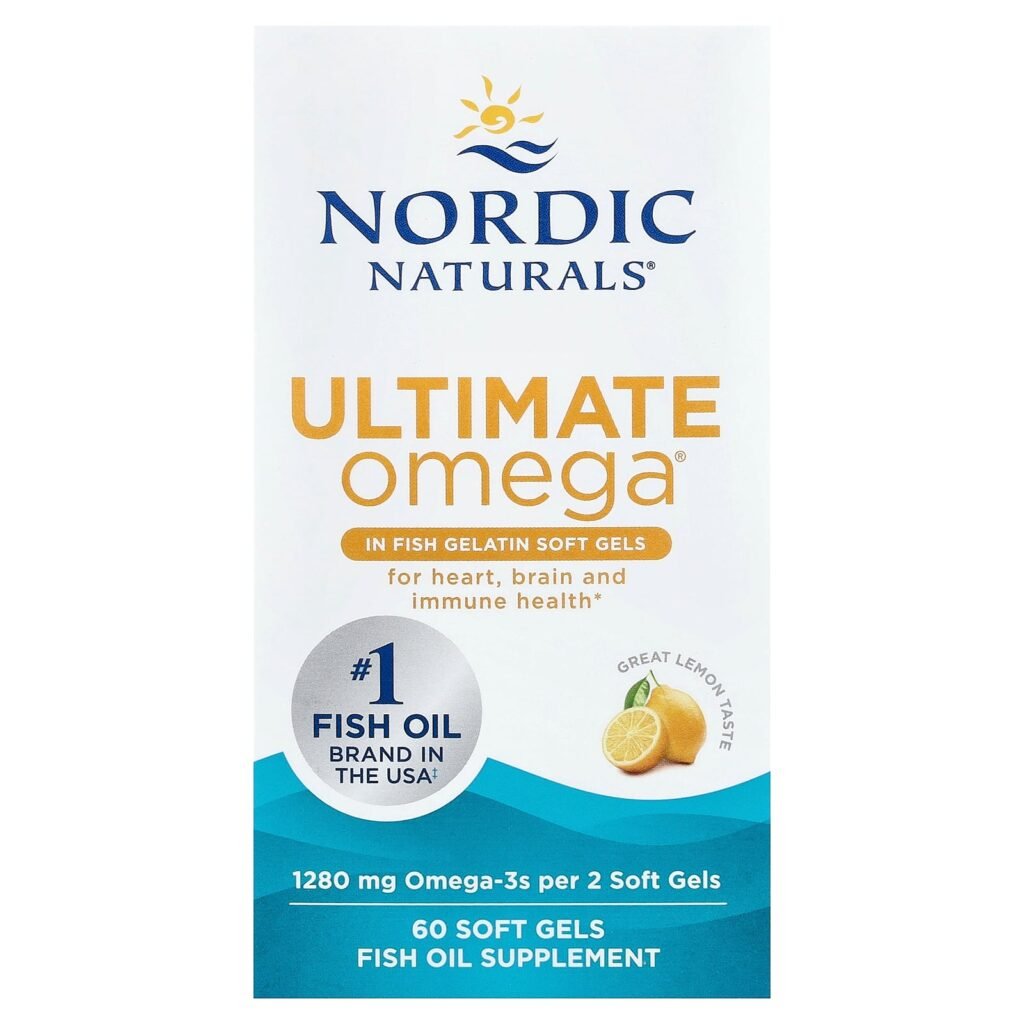 Nordic Naturals Ultimate Omega Lemon 60 Softgels