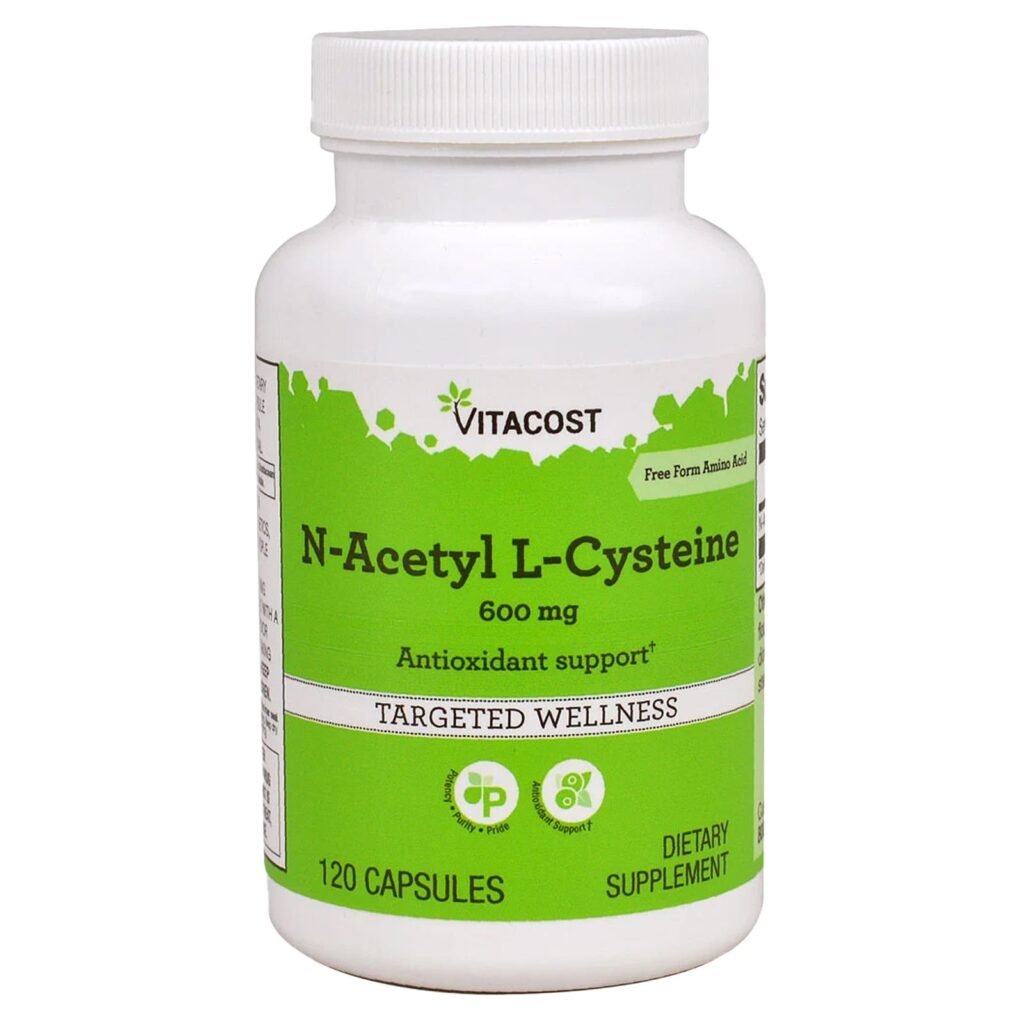 Vitacost N-Acetyl L-Cysteine (NAC) 600mg 120 Capsules Vitacost N-Acetyl L-Cysteine (NAC) 600mg 120 Capsules