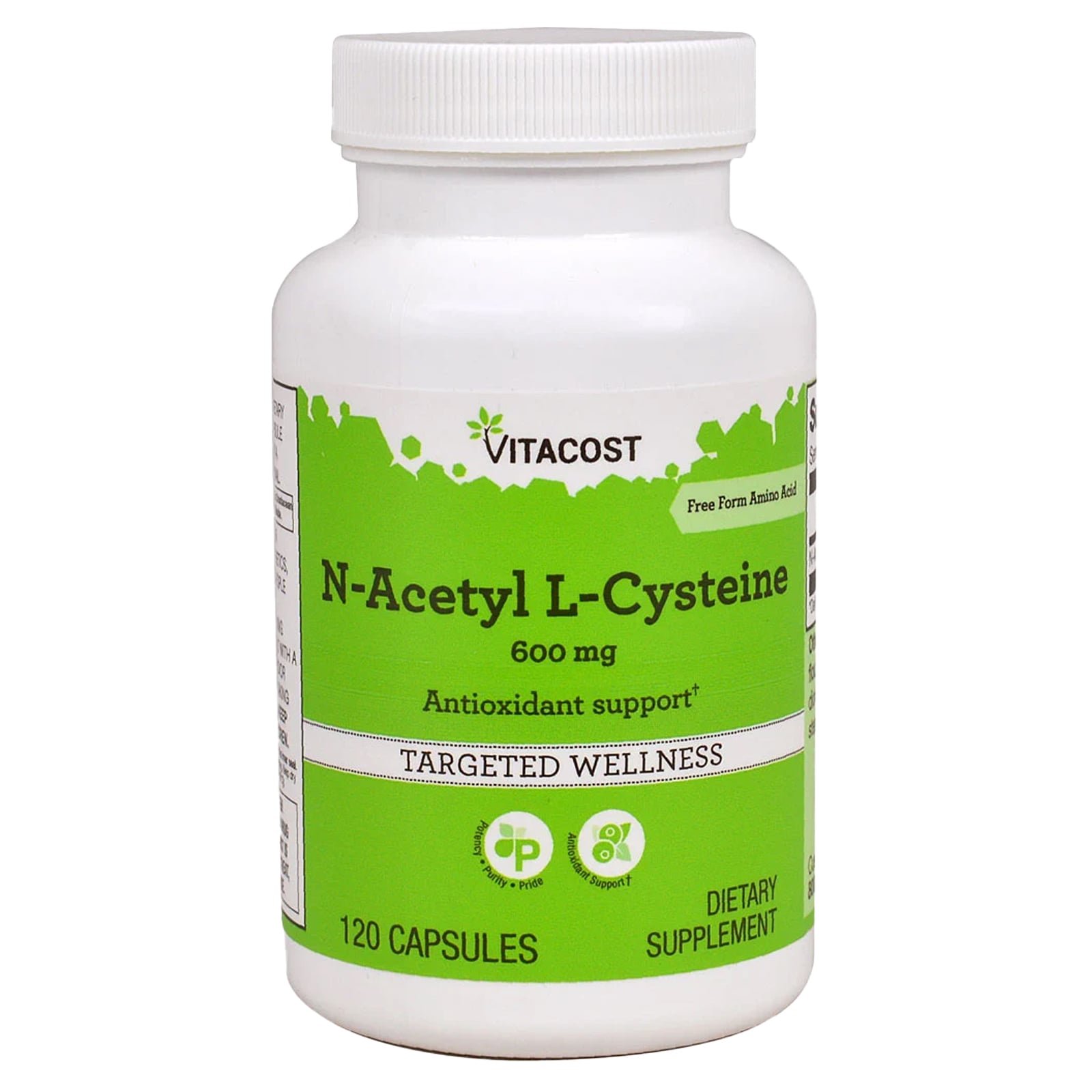 Vitacost N-Acetyl L-Cysteine (NAC) 600mg 120 Capsules Vitacost N-Acetyl L-Cysteine (NAC) 600mg 120 Capsules