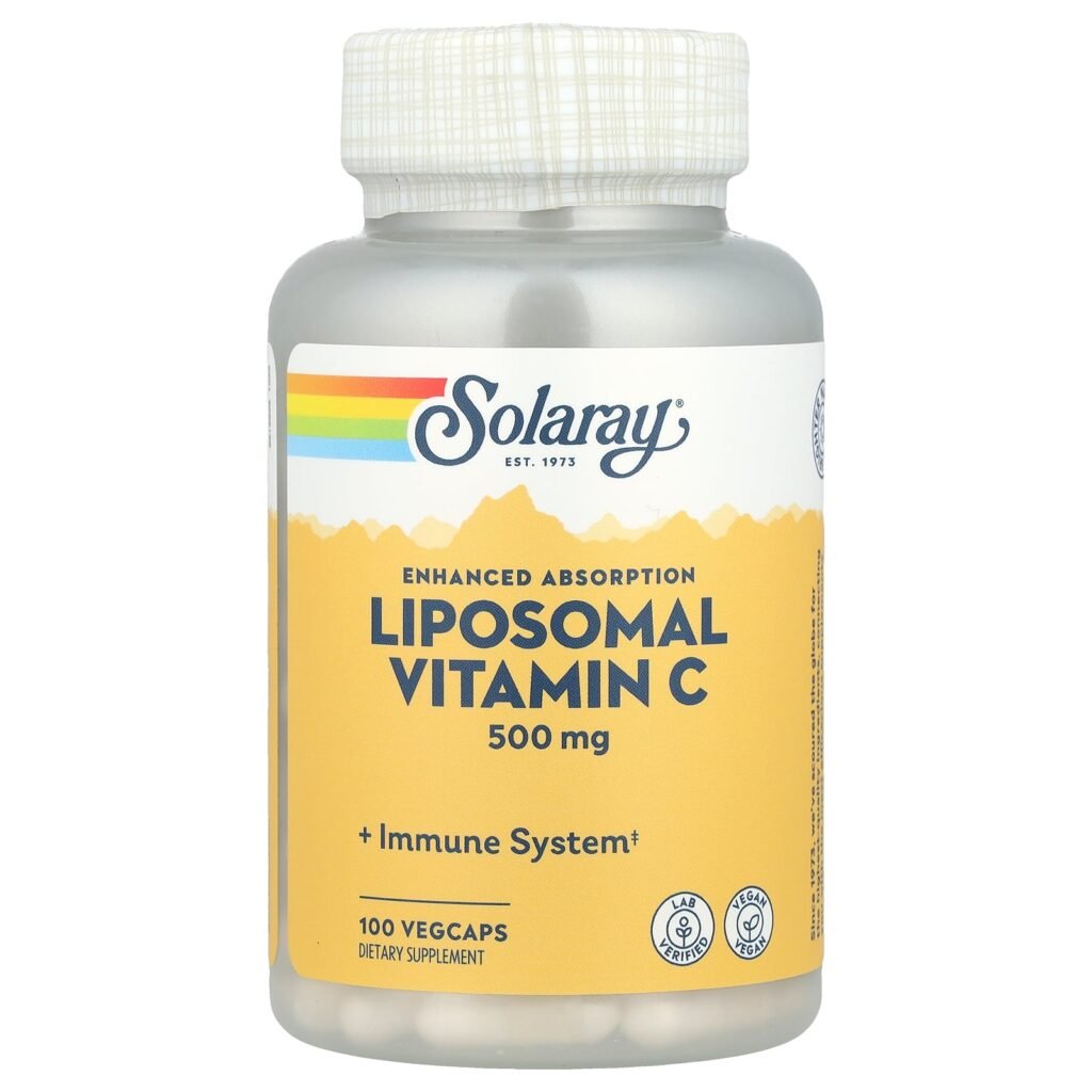 Solaray Liposomal Vitamin C 500mg 100 Capsules Solaray Liposomal Vitamin C 500mg 100 Capsules