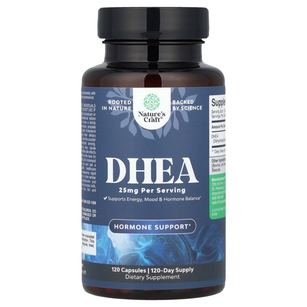 Nature’s Craft DHEA 25mg 120 Capsules Nature’s Craft DHEA 25mg 120 Capsules