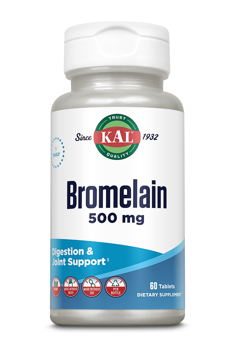 KAL Bromelain 500mg 60 Tablets KAL Bromelain 500mg 60 Tablets