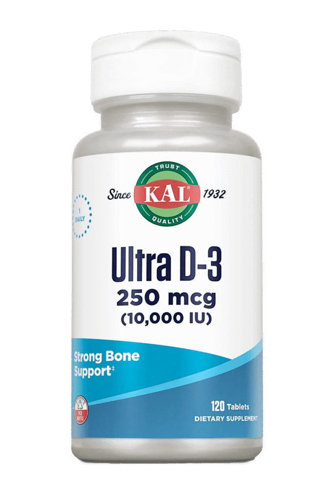 KAL Ultra D-3 250mcg (10,000 IU) 120 Tablets