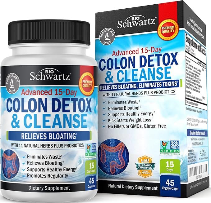 BioSchwartz Colon Detox & Cleanse 45 Capsules