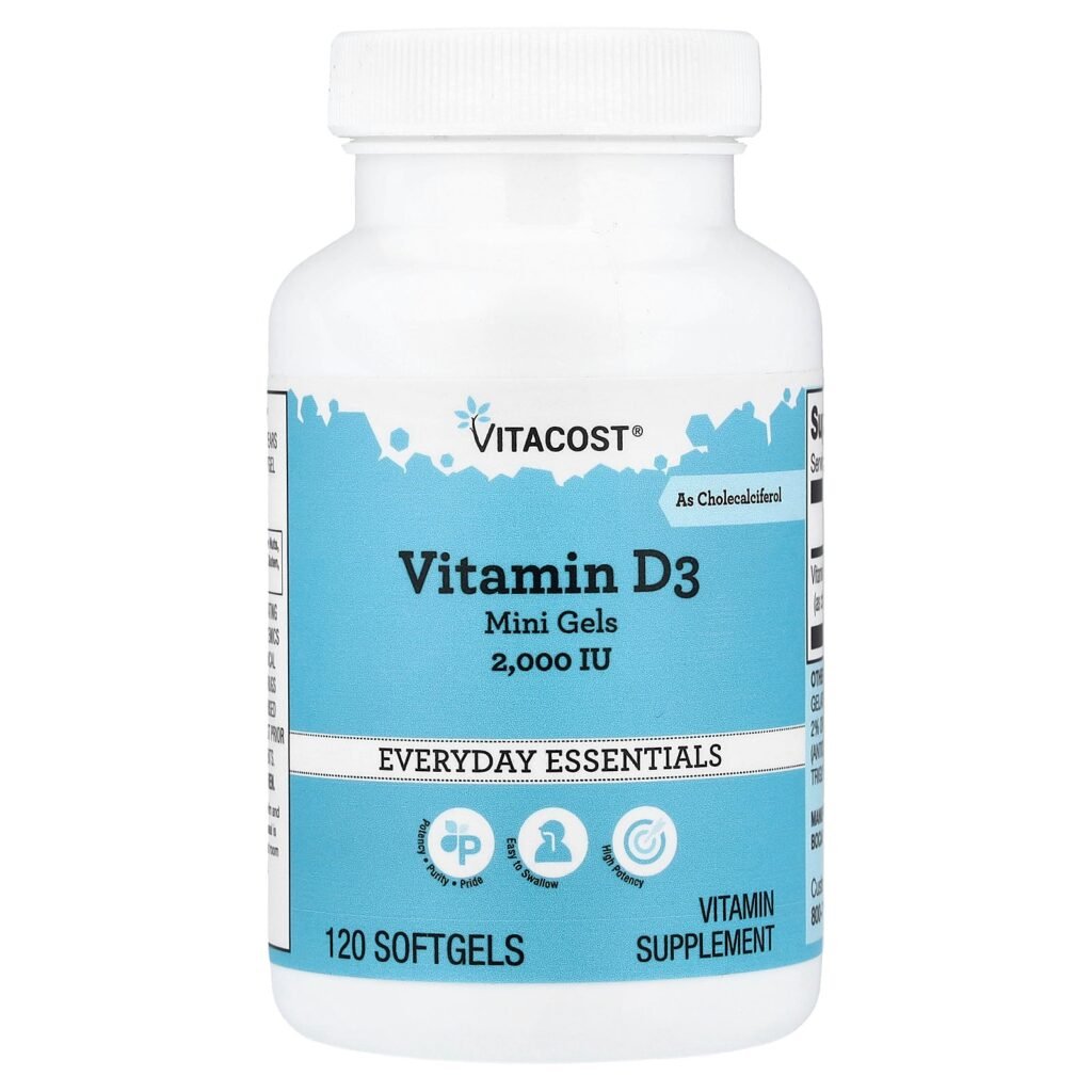 Vitacost Vitamin D3 2000 IU 120 Softgels Vitacost Vitamin D3 2000 IU 120 Softgels