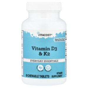 Vitacost Vitamin D3 & K2 60 Chewable Tablets